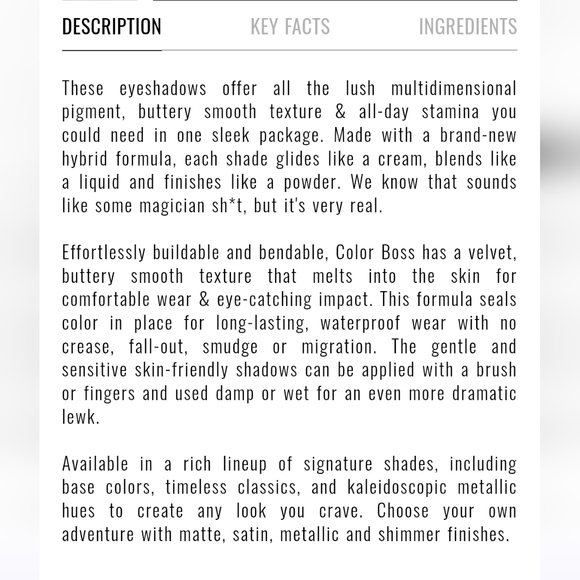 NEW IL Makiage Color Boss Eyeshadow in NEWS FLASH - Picture 2 of 4